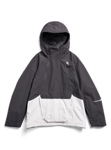 Men's Burton Reserve 2L Relaxed Anorak Jacket - Gotham Gray/Gray Cloud - flat