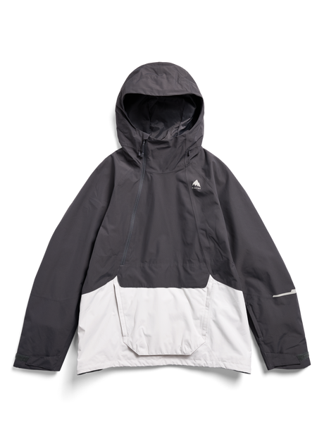 Men's Burton Reserve 2L Relaxed Anorak Jacket - Gotham Gray/Gray Cloud - flat