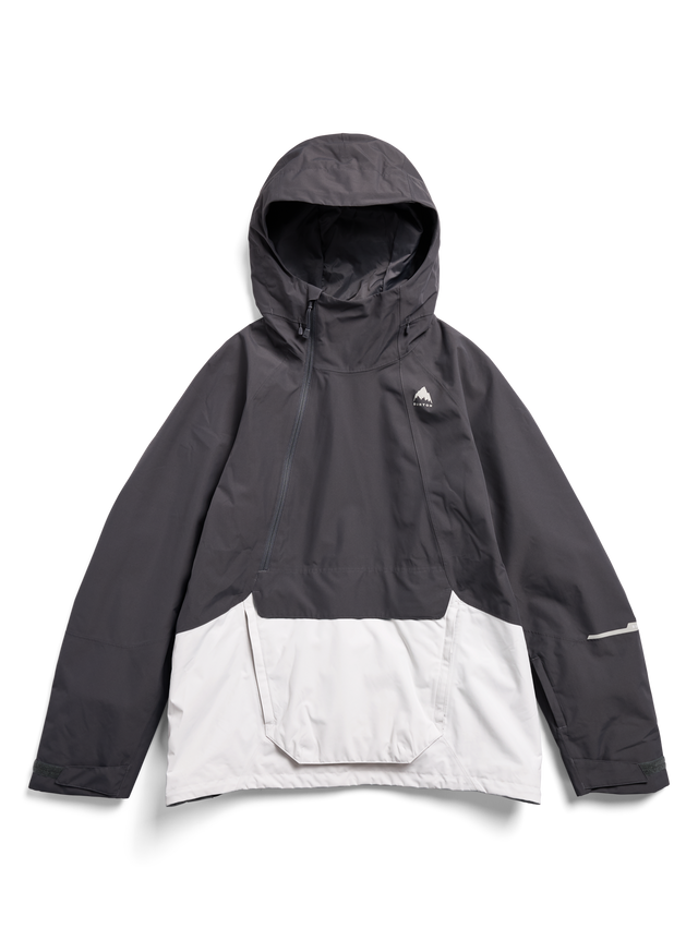 Men's Burton Reserve 2L Relaxed Anorak Jacket - Gotham Gray/Gray Cloud - flat