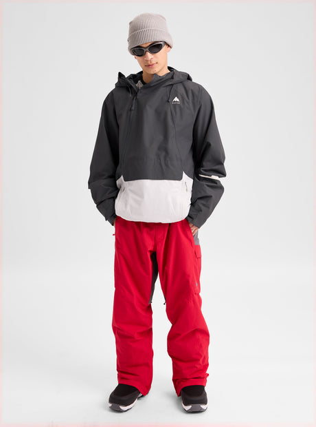 Men's Burton Reserve 2L Relaxed Anorak Jacket - Gotham Gray/Gray Cloud - detail