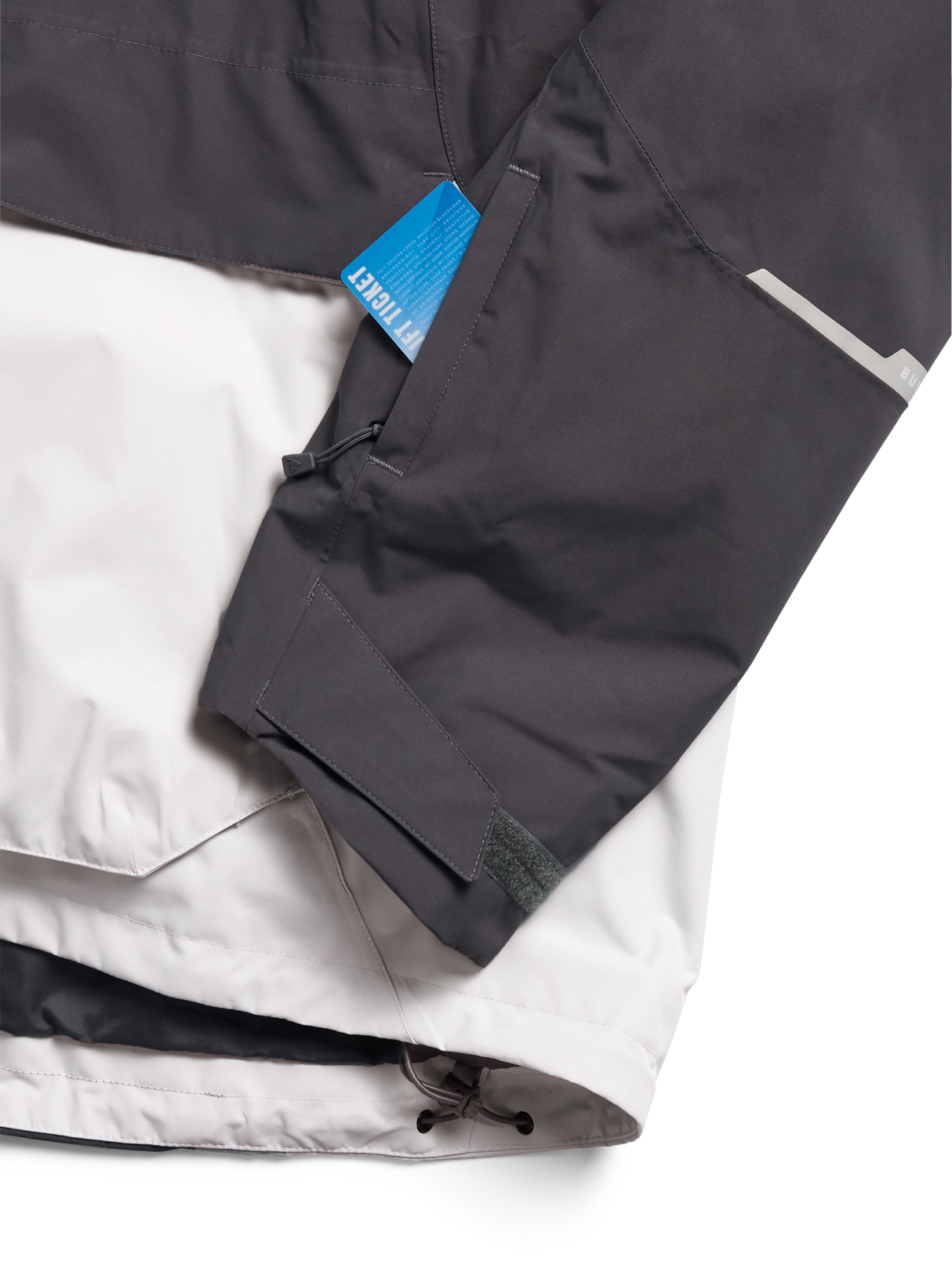 Men's Burton Reserve 2L Relaxed Anorak Jacket - Gotham Gray/Gray Cloud - on model
