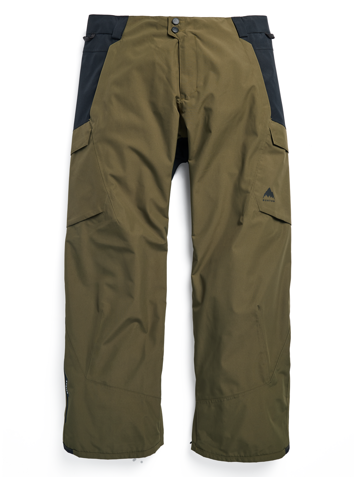 Men's Burton Reserve 2L Pants - Dried Moss/True Black - flat