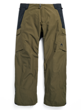 Men's Burton Reserve 2L Pants - Dried Moss/True Black - flat