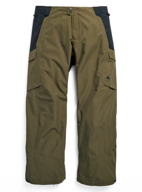 Men's Burton Reserve 2L Pants - Dried Moss/True Black - flat
