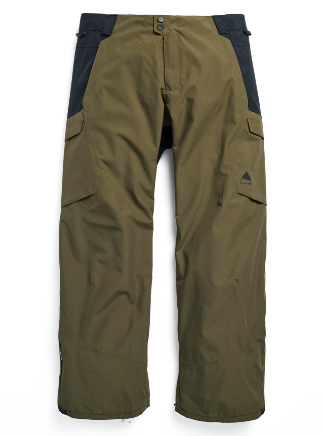 Men's Burton Reserve 2L Pants - Dried Moss/True Black - flat