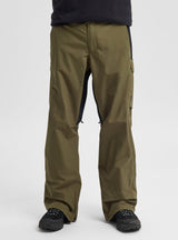 Men's Burton Reserve 2L Pants - Dried Moss/True Black - on model
