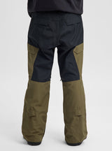 Men's Burton Reserve 2L Pants - Dried Moss/True Black - on model