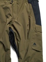 Men's Burton Reserve 2L Pants - Dried Moss/True Black - on model