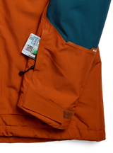Women's Burton Reserve GORE-TEX 2L Insulated Jacket - Atlantic Teal/Spiced Chai - feature detail