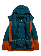 Women's Burton Reserve GORE-TEX 2L Insulated Jacket - Atlantic Teal/Spiced Chai - feature detail