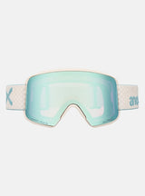 Anon M6S Goggles + Bonus Lens + MFI® Face Mask - Oat/Perceive Variable Blue