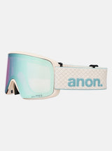 Anon M6S Goggles + Bonus Lens + MFI® Face Mask - Oat/Perceive Variable Blue