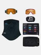 Anon M6S Goggles + Bonus Lens + MFI® Face Mask - Alpine Terra/Perceive Sunny Bronze