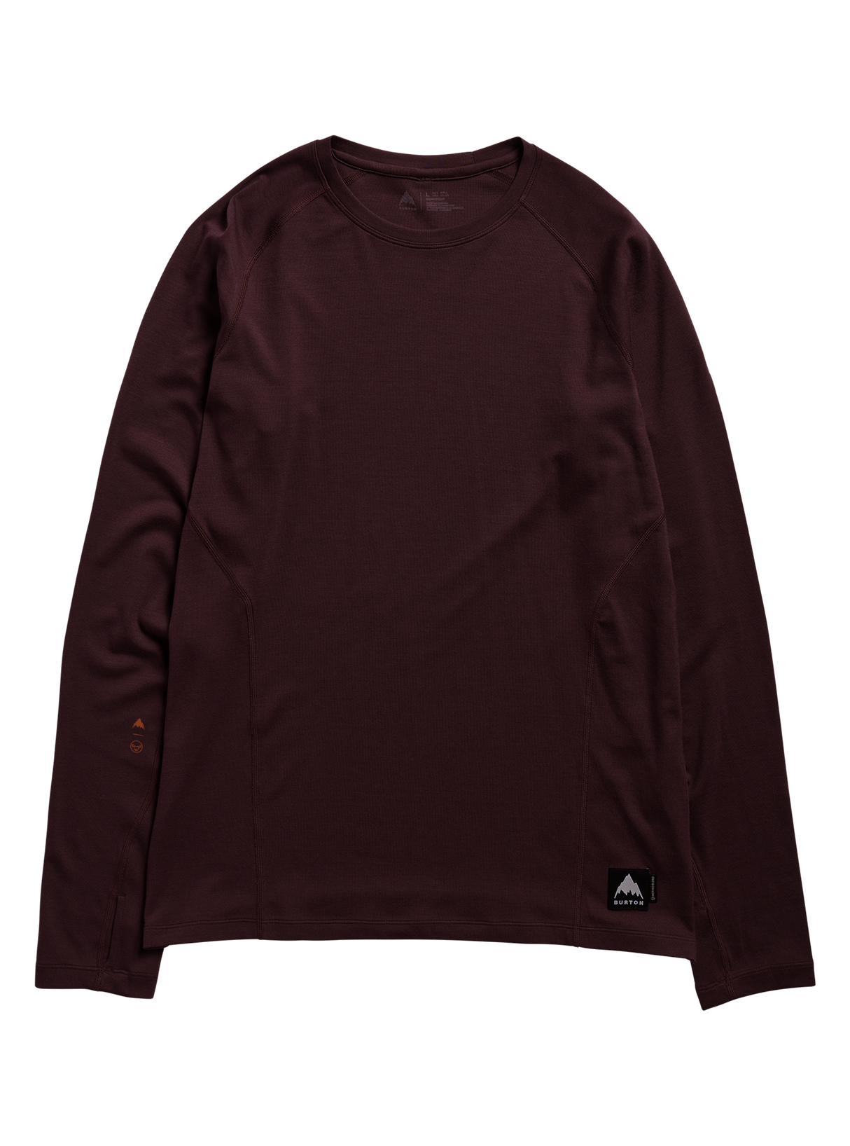Men's Burton Merino Blend Midweight Base Layer Crew - Bear Hug Brown