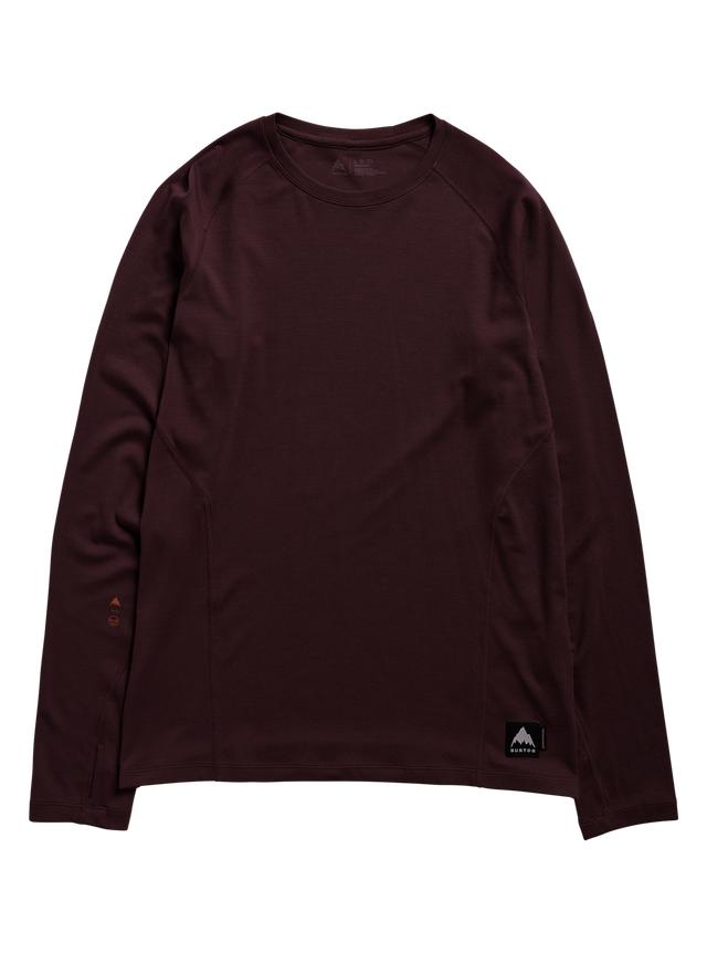 Men's Burton Merino Blend Midweight Base Layer Crew - Bear Hug Brown