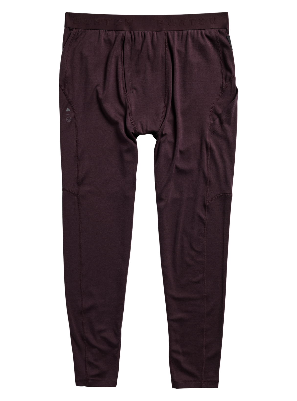 Men's Burton Merino Blend Midweight Base Layer Pants - Bear Hug Brown - detail