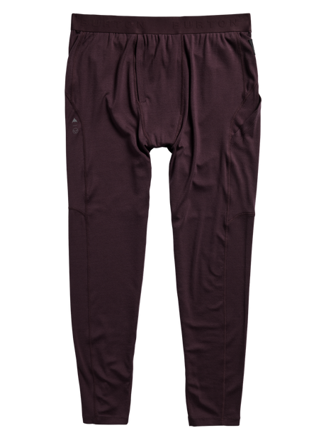 Men's Burton Merino Blend Midweight Base Layer Pants - Bear Hug Brown - detail