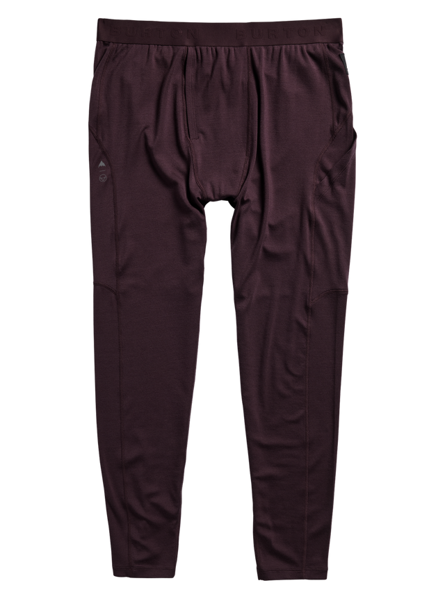 Men's Burton Merino Blend Midweight Base Layer Pants - Bear Hug Brown - detail