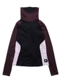 Women's Burton Synthetic Midweight Base Layer Long Neck - True Black / Bear Hug Brown / Moondust Purple