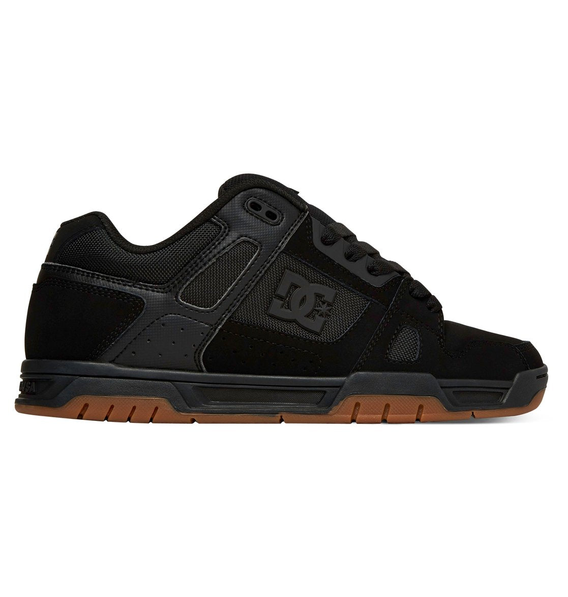 DC Stag Shoes Black Gum Focus Boardshop