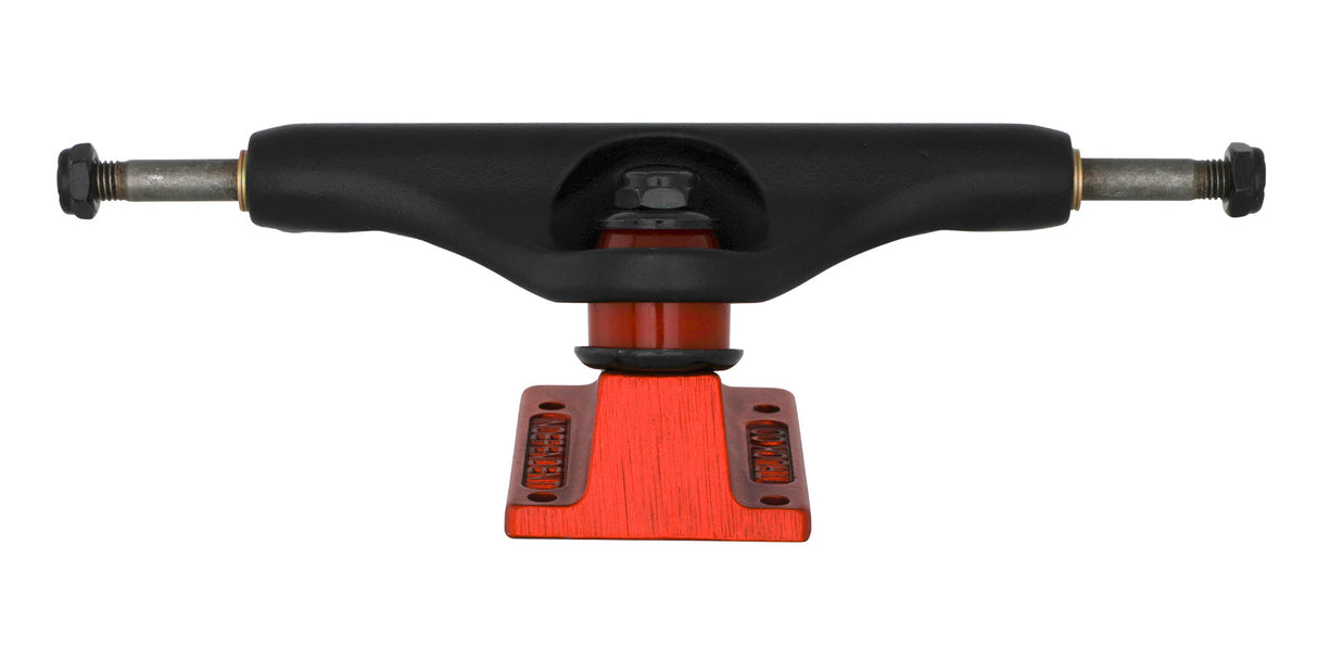 Independent Stage 11 Splatter Span Black / Ano Red Skateboard Trucks