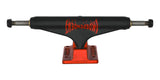 Independent Stage 11 Splatter Span Black / Ano Red Skateboard Trucks