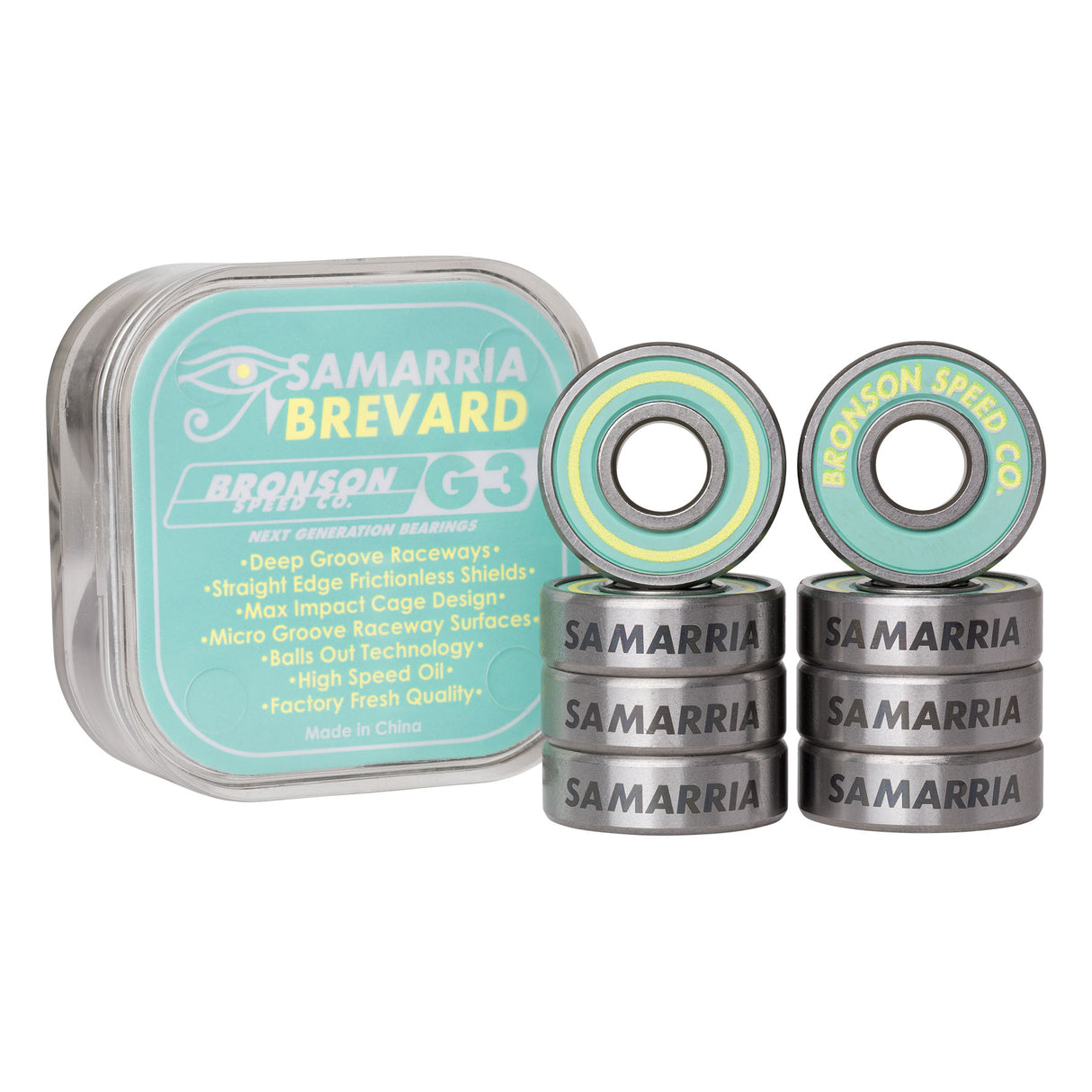 Bronson Pro G3 BOX/8 Skateboard Bearings