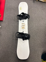 Pre Owned Burton Process Flying V 162cm Wide Snowboard and Burton Mission Large Bindings