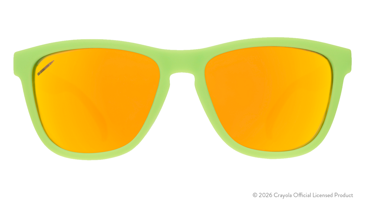 Goodr OGs Crayola Tropical Colors Palm Leaf Sunglasses