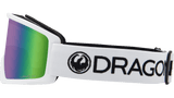 Dragon DX3 OTG Snowboard Goggles - White/Lumalens Green Ion