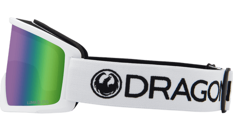 Dragon DX3 OTG Snowboard Goggles - White/Lumalens Green Ion