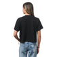 Santa Cruz Women's Oversized Crop Short T-Shirt -  Black