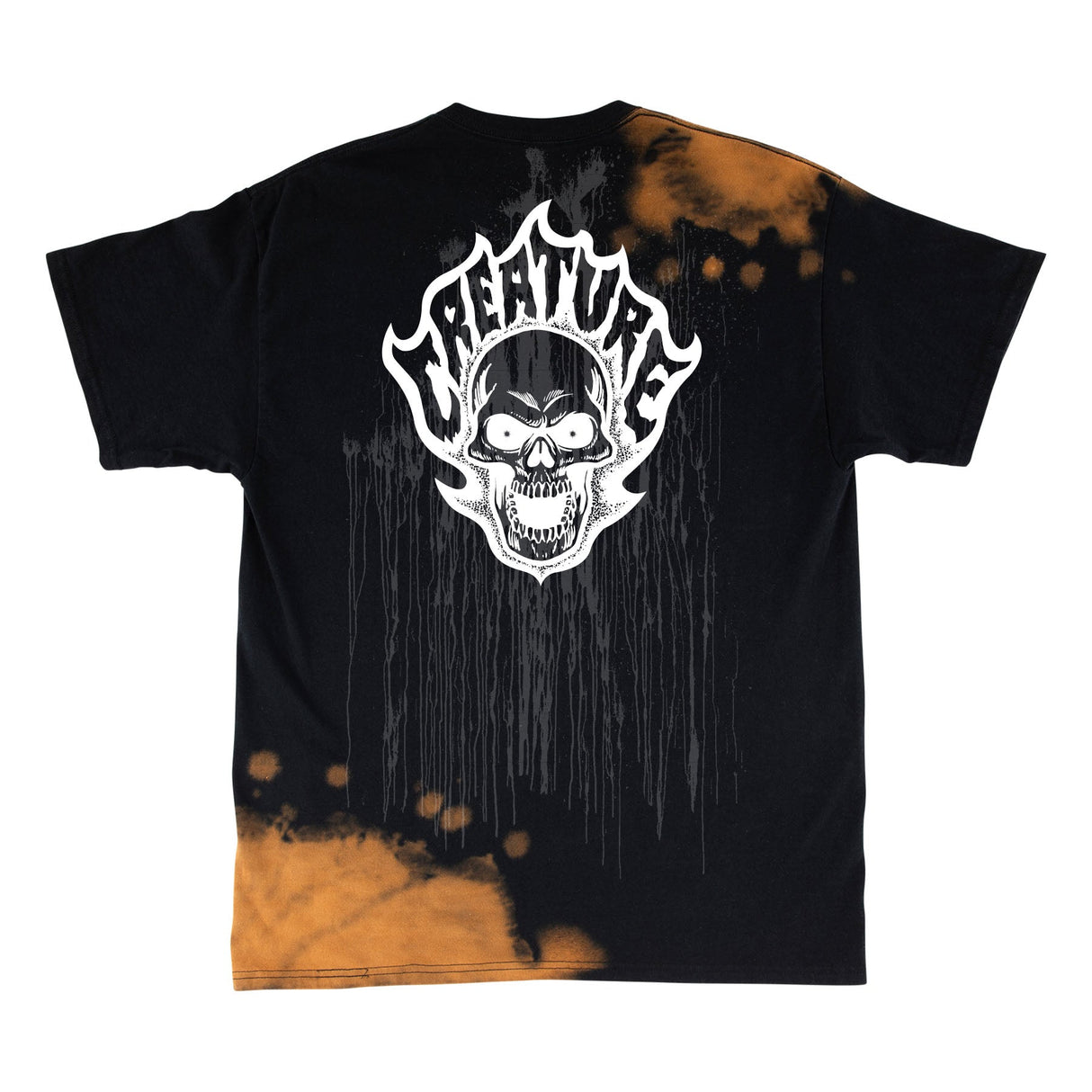Creature Bonehead Flame Wash Short Sleeve Heavyweight T-Shirt