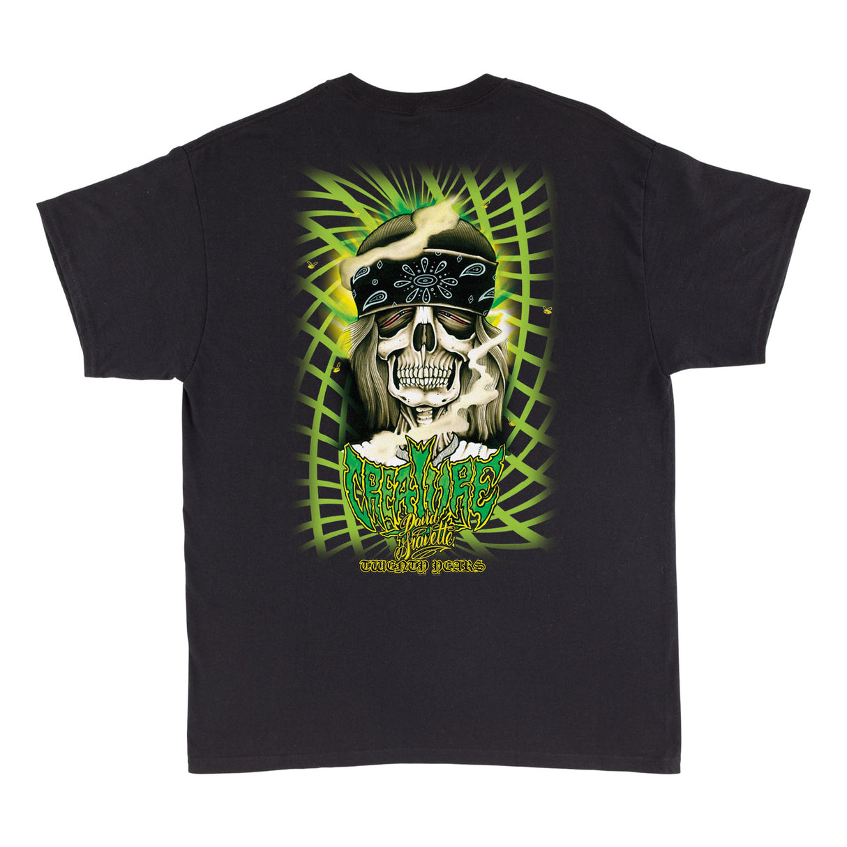 Creature Gravette Hippie Skull 20th Pocket Heavyweight Short Sleeve T-Shirt