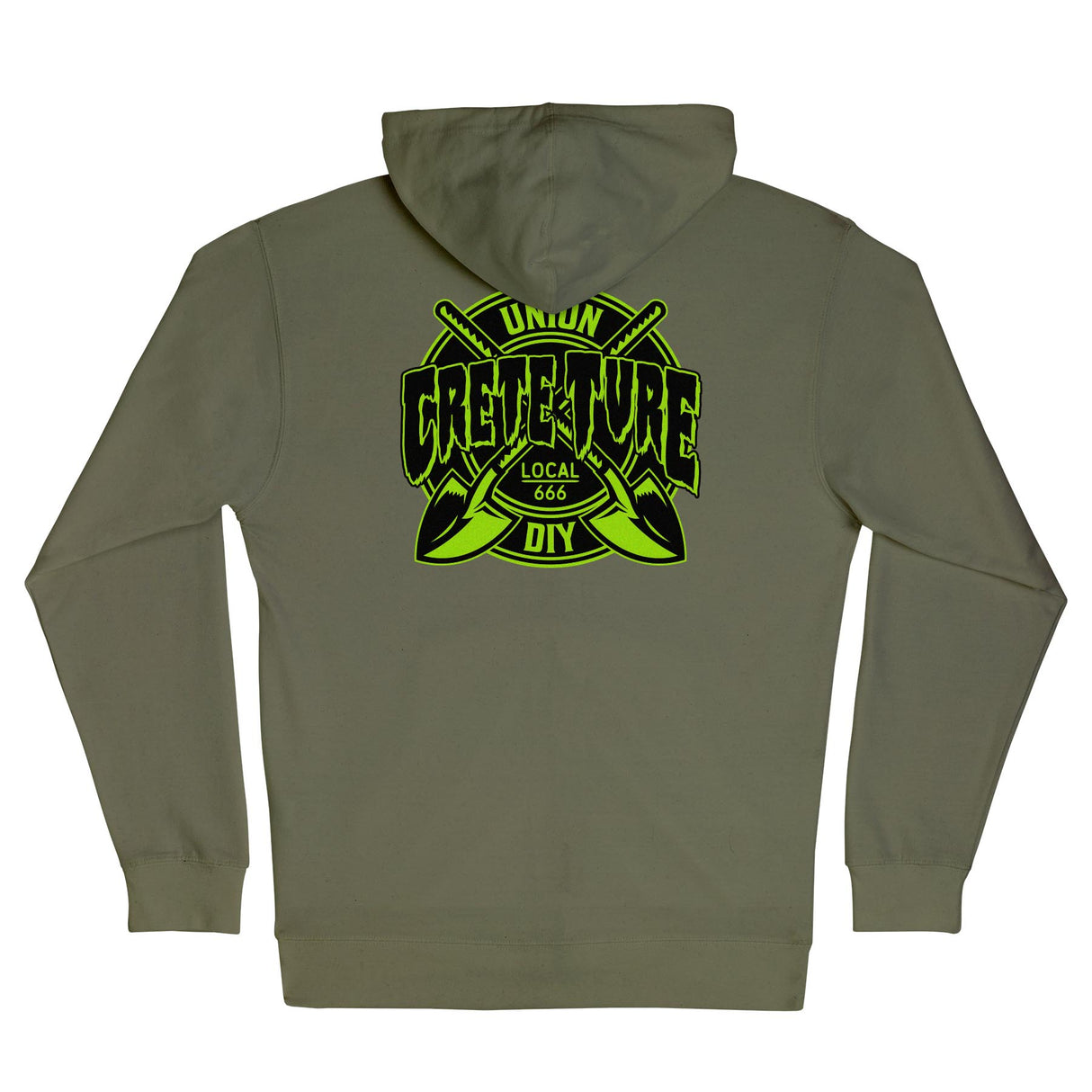 Crete-Ture DIY Zip Hoodie - Army