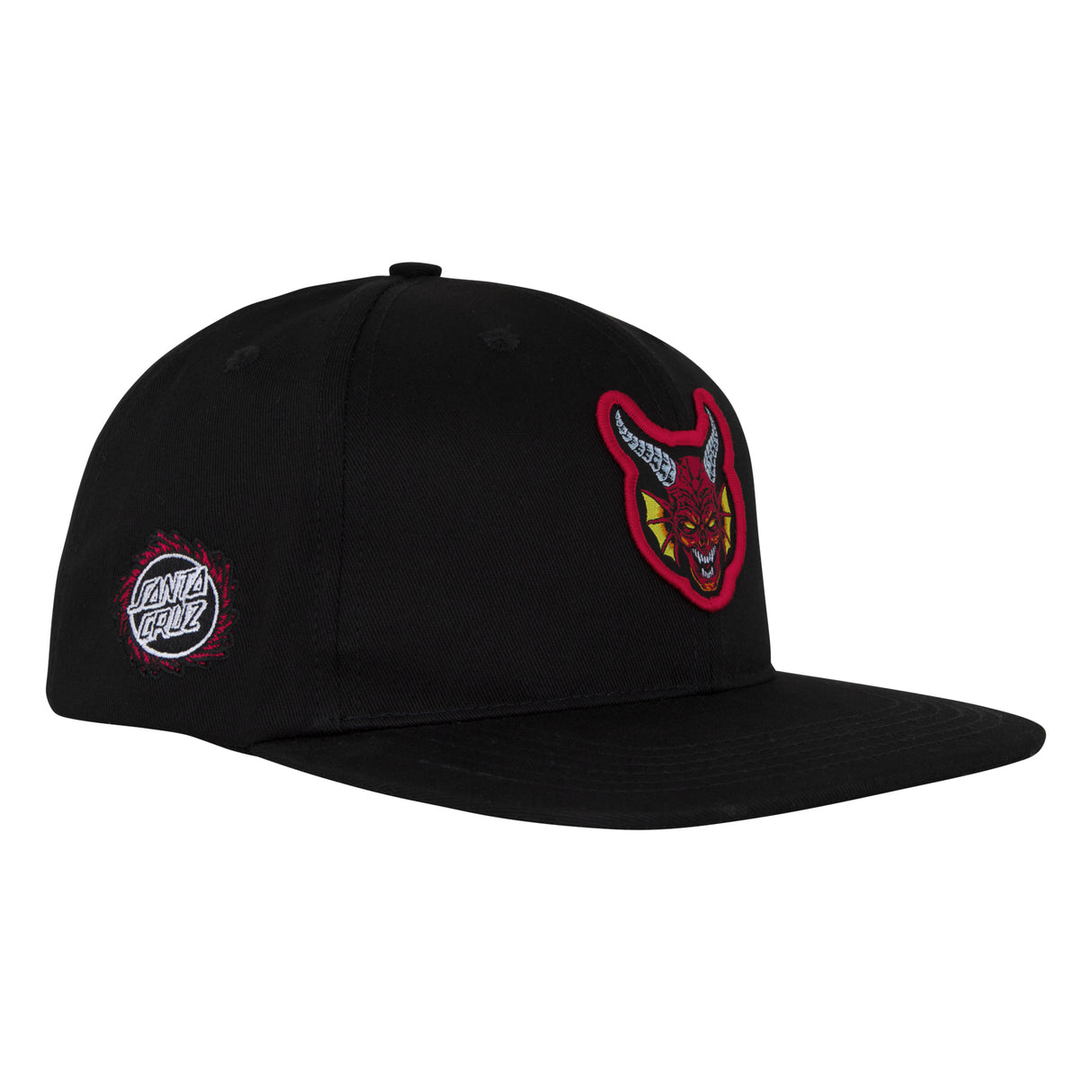 Santa Cruz X Stranger Things Hellfire Club Snapback Structured Hat Black