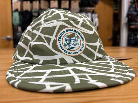 Coal X Focus X Broken Provo UPF Tech 5 Panel Cap