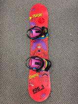 Pre Owned Burton Chopper 120cm Snowboard & Union Mini Flite Bindings