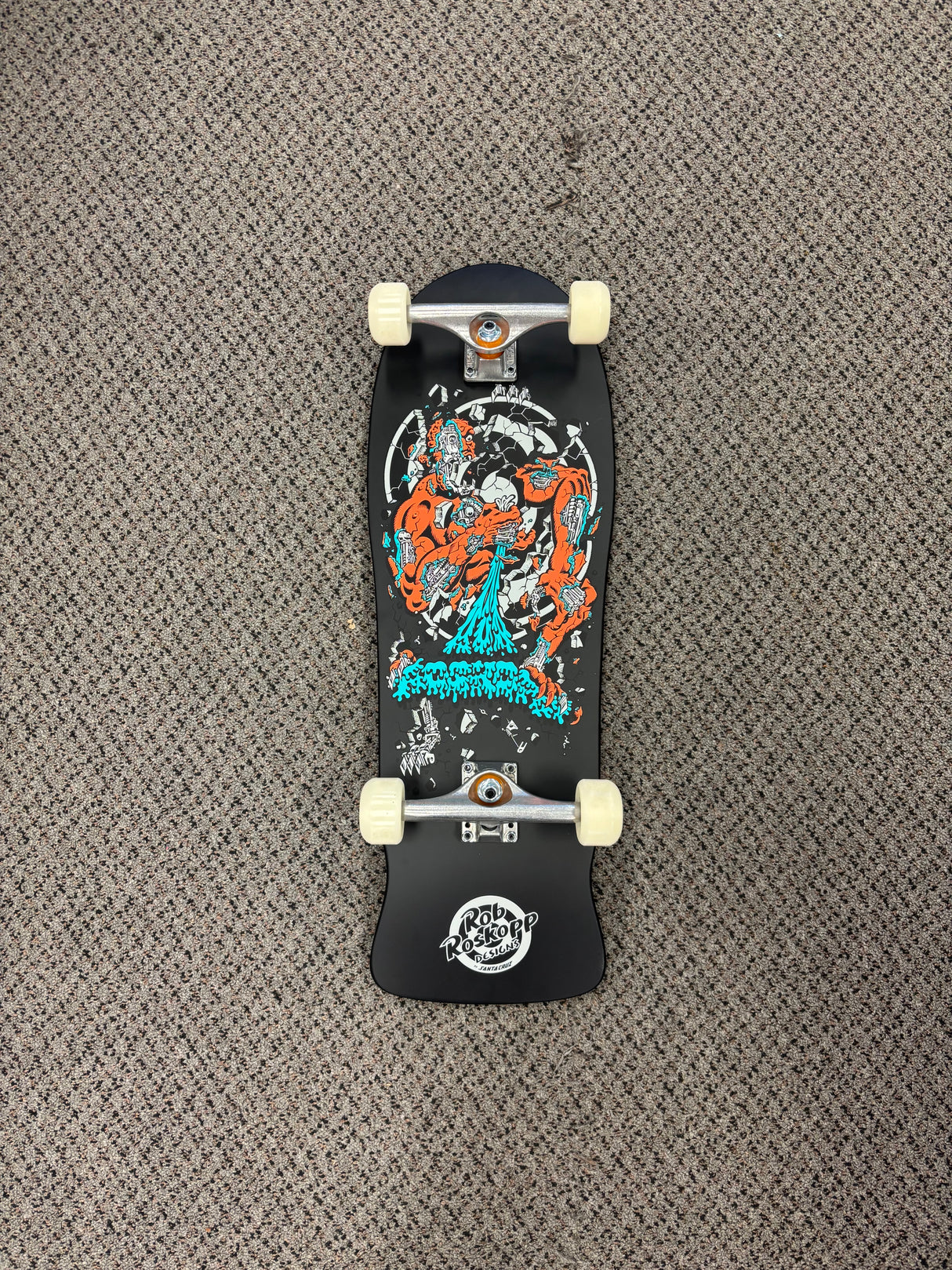 Shop Santa Cruz Roskopp Four Reissue Skateboard Complete 10.21"