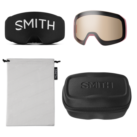 Smith 4D Mag S Goggles Black + ChromaPop Sun Red Mirror