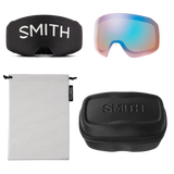 Smith 4D Mag S Goggles White Chunky Knit + ChromaPop Sun Platinum Mirror Lens