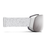 Smith 4D Mag S Goggles White Chunky Knit + ChromaPop Sun Platinum Mirror Lens