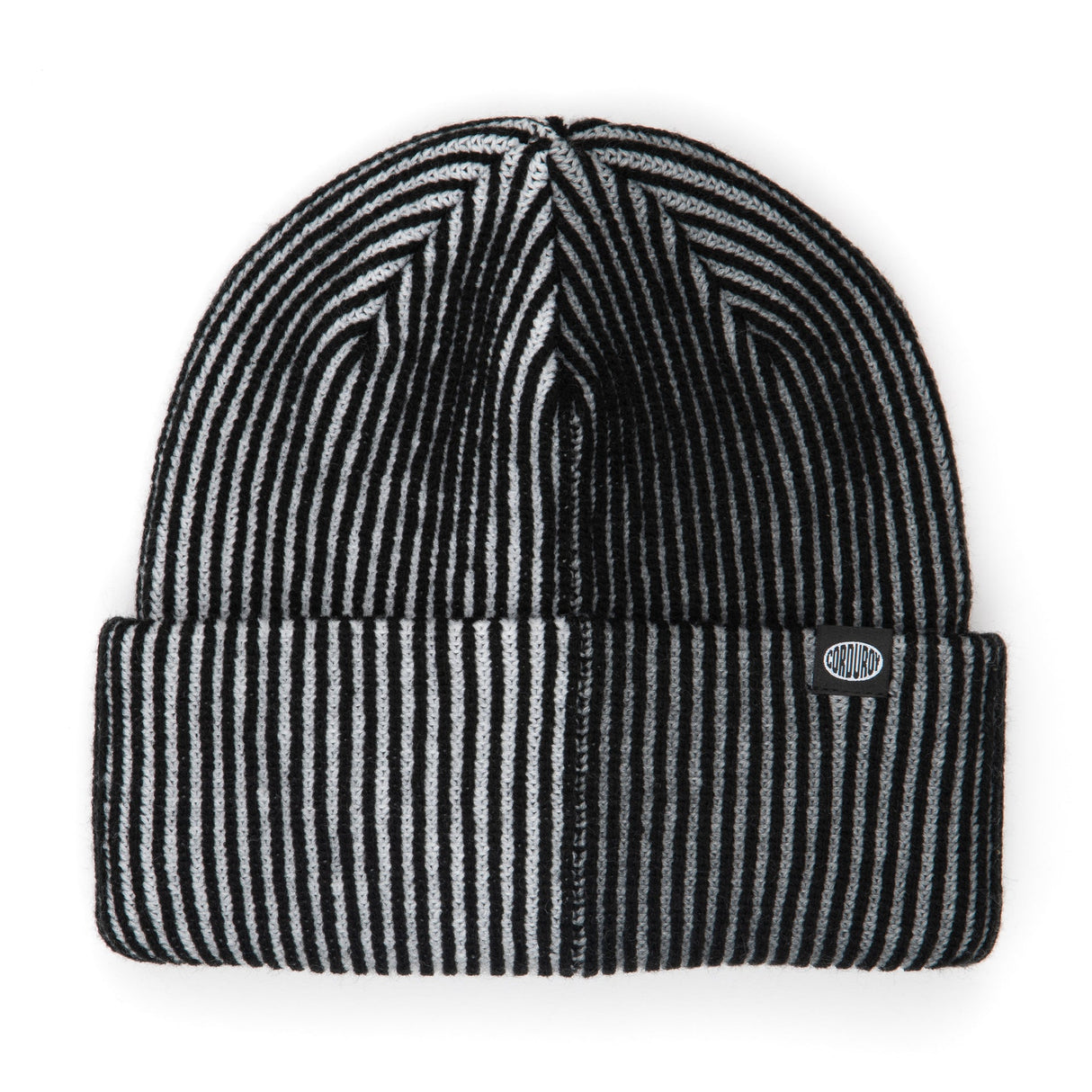 Corduroy 50/50 Cord Beanie - Black