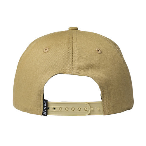 Spitfire Bighead Snapback Hat - Tan/Red