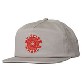 Spitfire Classic 87' Swirl Patch Snapback Hat - Silver/Red