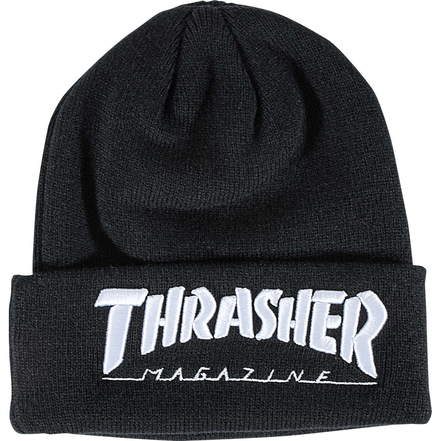 Thrasher Embroidered Logo Beanie Black/White