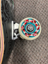 Santa Cruz Dressen Skull Rose Shaped Skateboard Complete 9.25"