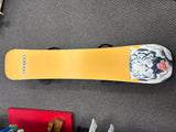 Pre Owned Burton Process Flying V 162cm Wide Snowboard and Burton Mission Large Bindings