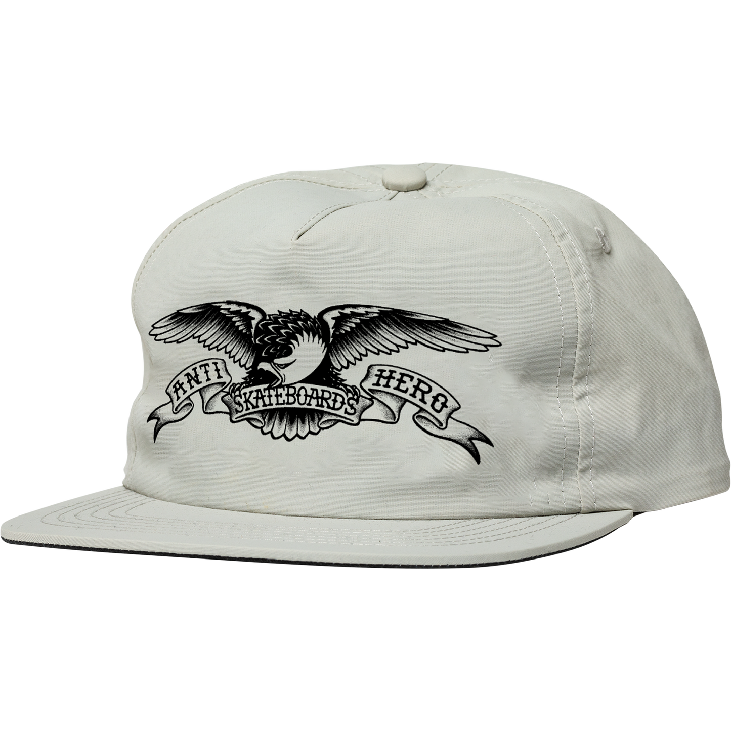 Anti Hero Basic Eagle Snapback Hat - Lt. Grey