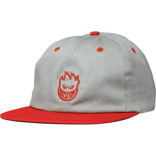 Spitfire Lil Bighead Snapback Hat - Grey/Red